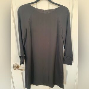 Banana Republic Classic Long Sleeve Black Dress